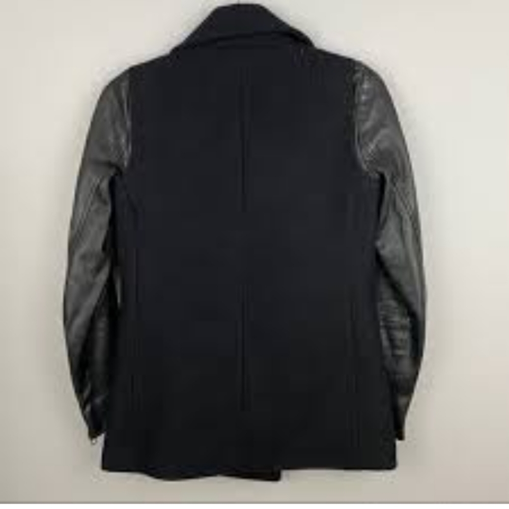 Mystree Side Button Jacket With Vegan Leather Sle… - image 3